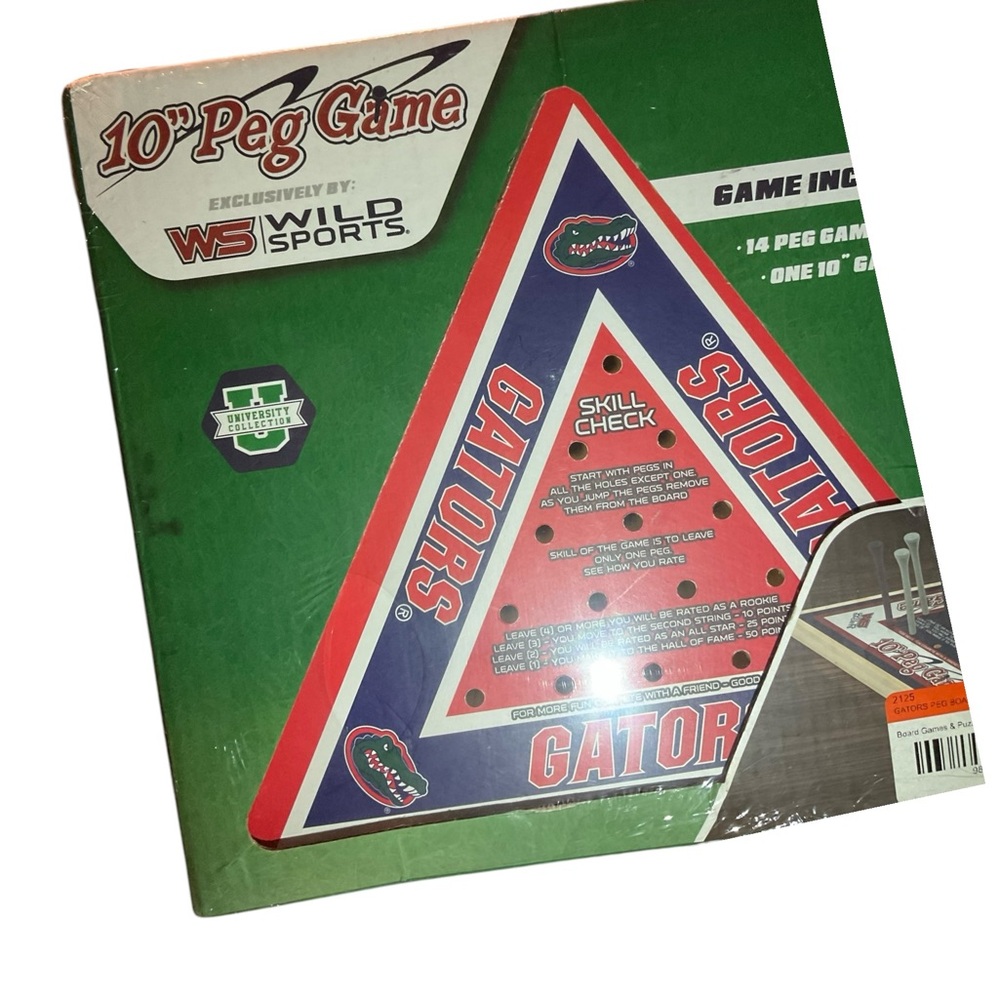 Board Games- 10” Peg Games by Wild Sports NIB